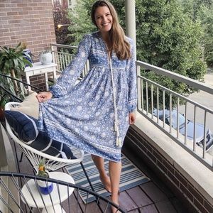 Anthropologie R.Vivimos Long Sleeve Dress